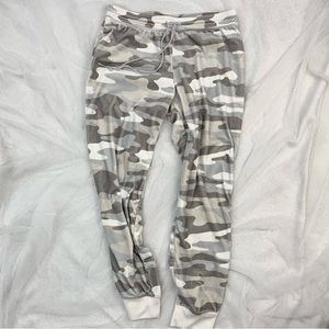 SUPER SOFT Rachel Zoe Grey Camo Jogger Sweatpants Size Large